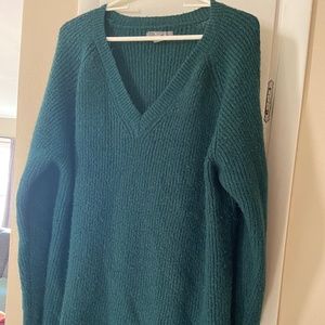 Cozy soft green sweater 1x